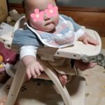 【赤ちゃん】ベビーチェアデビュー👶ご飯のとき用の椅子がやって来た❣️💺